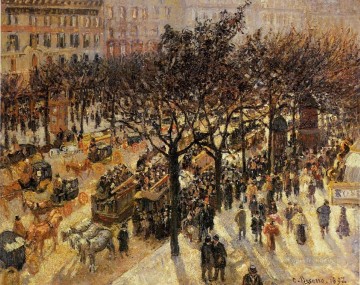  1897 Oil Painting - boulevard des italiens afternoon 1897 Camille Pissarro